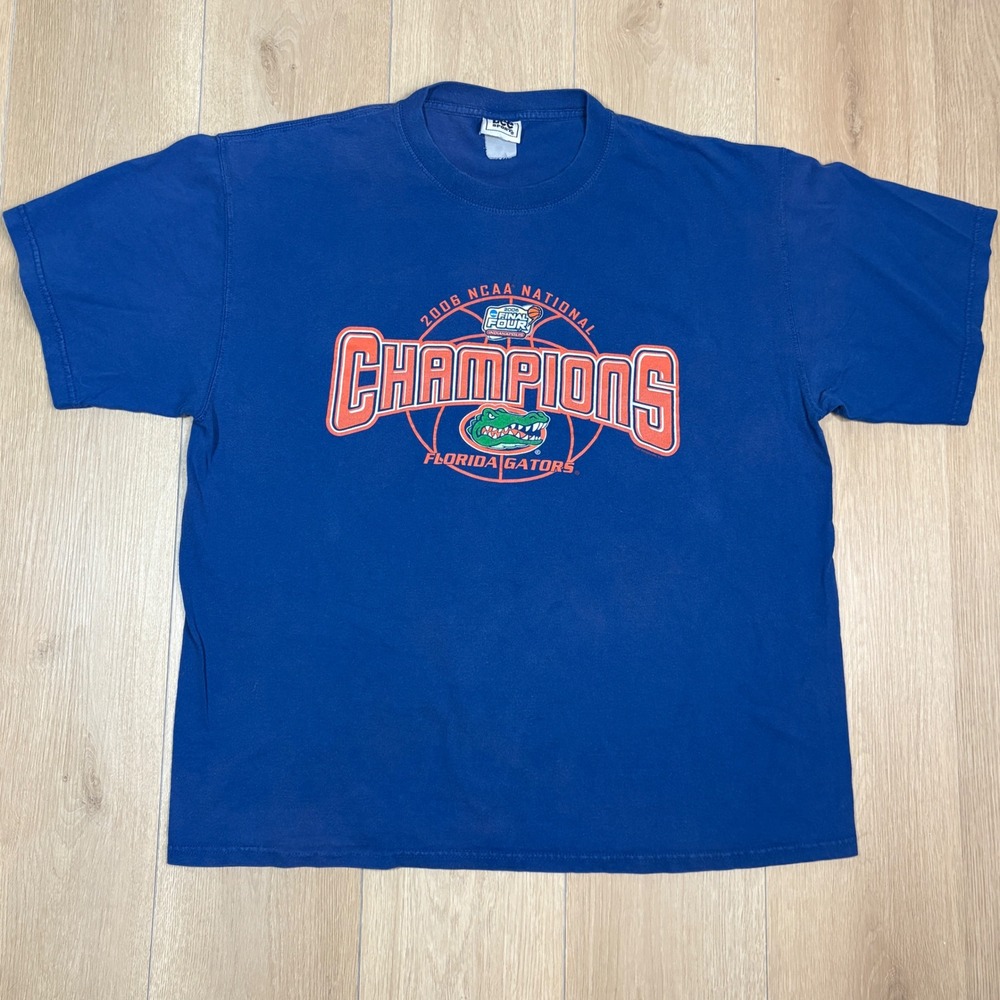 Lee Sport Florida Gators 2006 NCAA Basketball National Champions Blue T-Shirt XL